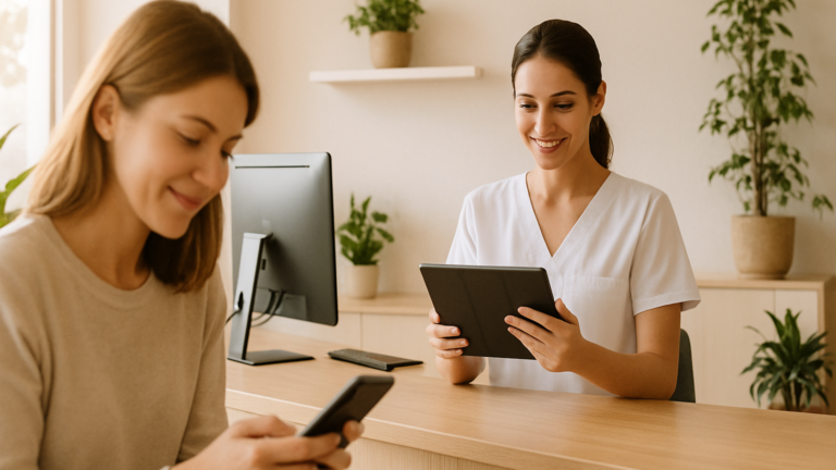 Inteligencia Artificial en clínicas: recepción de una clínica pequeña con atención digital por WhatsApp
